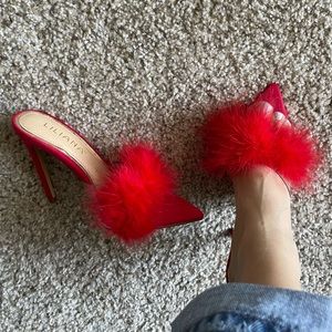 Miss Lola Stiletto Mules- Sz: 6